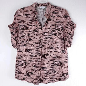 BTFL-LIFE Anthropologie Rayon Safari Boxy Top S